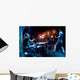 Band performs on stage Wall Decal