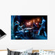 Band performs on stage Wall Decal