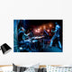 Band performs on stage Wall Decal