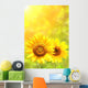 Bright Yellow Sunflowers Wall Decal