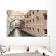 Gondolas on the canal Bridge of Sighs (ponte dei sospiri) in Ven Wall Decal