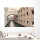 Gondolas on the canal Bridge of Sighs (ponte dei sospiri) in Ven Wall Decal