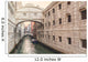 Gondolas on the canal Bridge of Sighs (ponte dei sospiri) in Ven Wall Decal