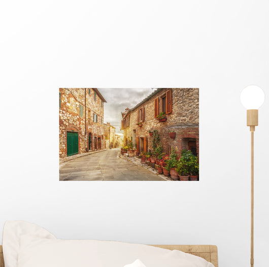 Old Italian Colorful Town Wall Decal