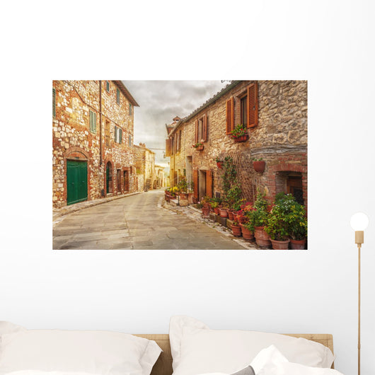 Old Italian Colorful Town Wall Decal