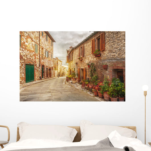 Old Italian Colorful Town Wall Decal