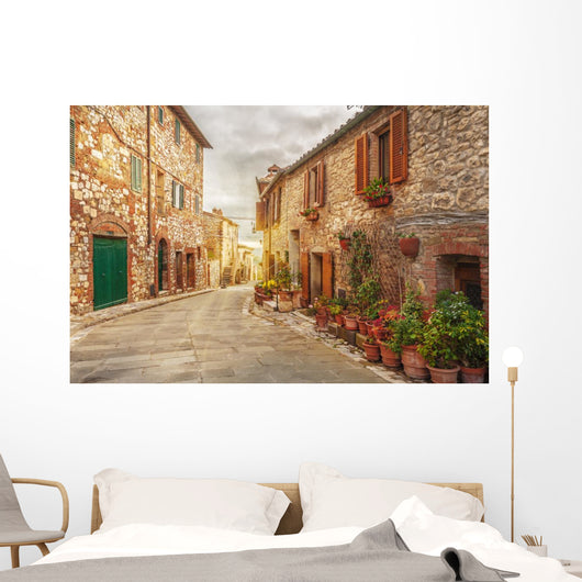Old Italian Colorful Town Wall Decal