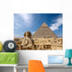 Sphinx and the Great pyramid in Egypt Wall Decal