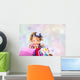 Little Girl Shopaholic Wall Decal