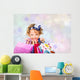 Little Girl Shopaholic Wall Decal