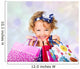 Little Girl Shopaholic Wall Decal