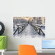 Winter Snow-Covered Bridge Wall Decal