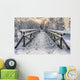 Winter Snow-Covered Bridge Wall Decal