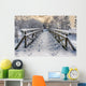 Winter Snow-Covered Bridge Wall Decal