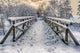 Winter Snow-Covered Bridge Wall Decal