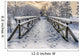 Winter Snow-Covered Bridge Wall Decal