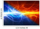 Fire and ice abstract lightning background Wall Mural