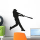 Baseball player. Vector silhouette Wall Decal