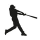 Baseball Player. Vector Silhouette Wall Decal 2