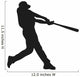 Baseball player. Vector silhouette Wall Decal