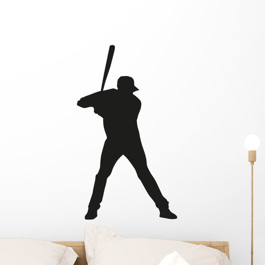 Personalized Custom Baseball Player Wall Decal - Choose Your Name