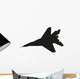 Jet fighter. Airplane vector silhouette Wall Decal