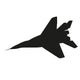 Jet Fighter. Airplane Vector Silhouette Wall Decal