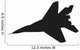 Jet fighter. Airplane vector silhouette Wall Decal