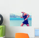 Cardio runner running listening smartphone music Wall Mural