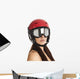 Ski Mask Lady Wall Decal