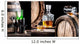 Collage of alcohols stored in barrels in the cellar Wall Mural