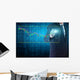 Businessman analyze stock market charts and graphs Wall Mural