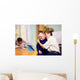 happy friends with disability socializing through internet Wall Mural