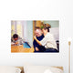 happy friends with disability socializing through internet Wall Mural