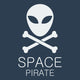 Vector Space Pirate Poster. Wall Decal