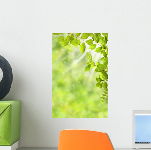 Spring Leaves Wall Mural