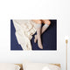 Female legs in warm woolen socks Wall Mural