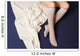 Female legs in warm woolen socks Wall Mural