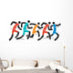 Running race Wall Decal