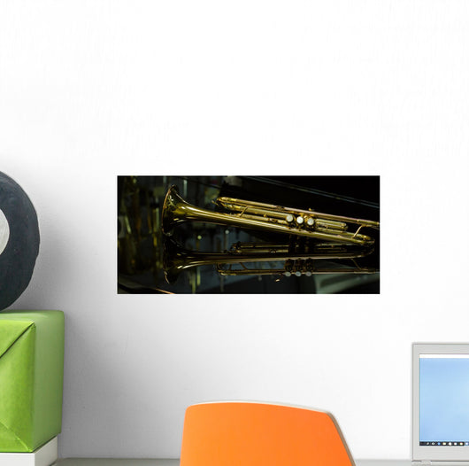 beautiful golden trumpet Wall Mural