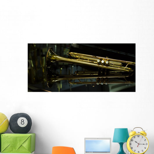beautiful golden trumpet Wall Mural