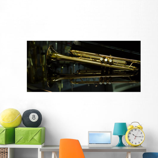 beautiful golden trumpet Wall Mural