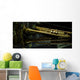 beautiful golden trumpet Wall Mural