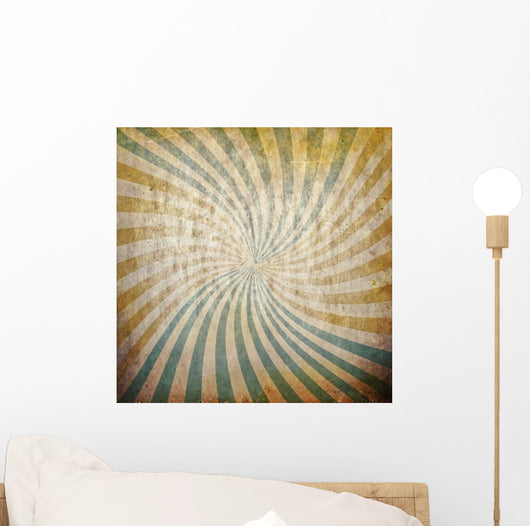 Sunbeams Grunge Wall Decal