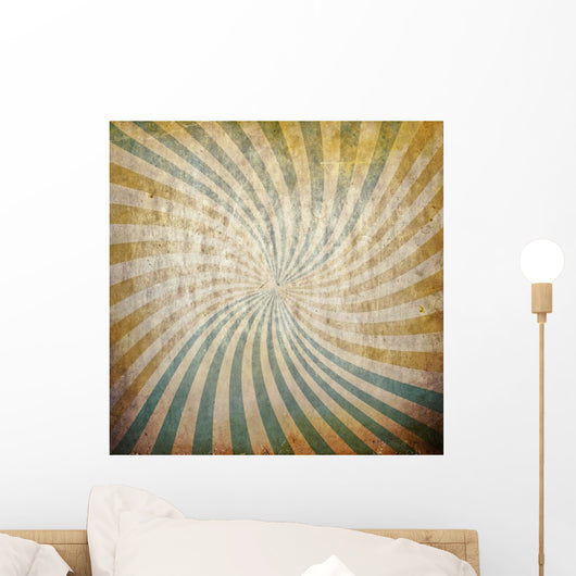 Sunbeams Grunge Wall Decal