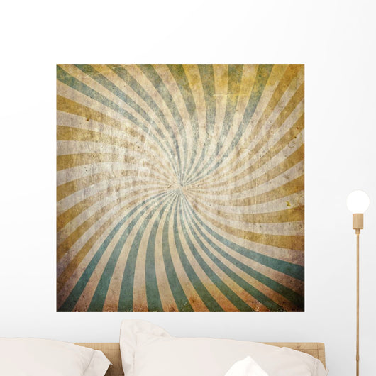 Sunbeams Grunge Wall Decal