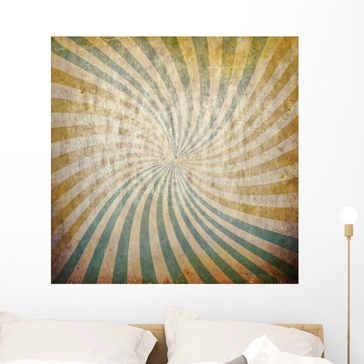 Sunbeams Grunge Wall Decal