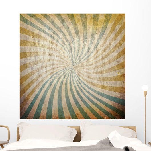 Sunbeams Grunge Wall Decal