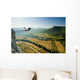 base-jumper jumps from the cliff Wall Mural