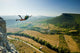 Base-Jumper Jumps From The Cliff Wall Decal